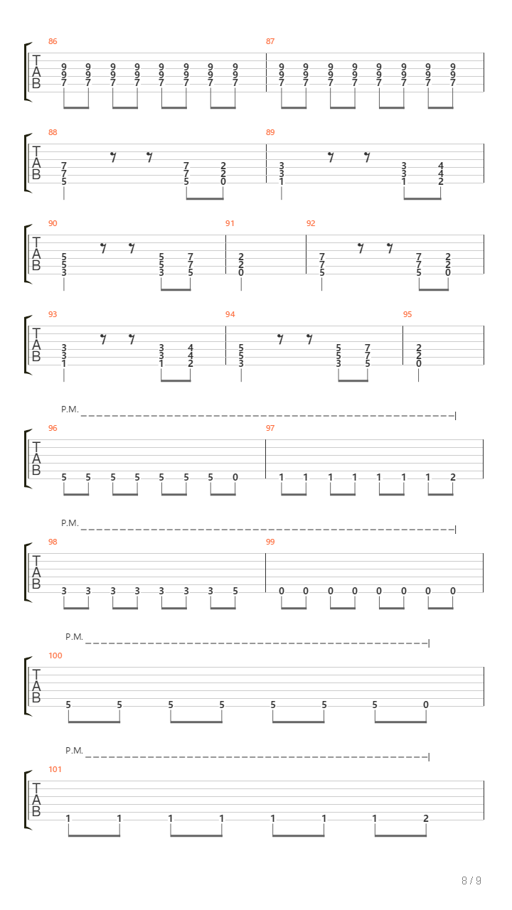 Go吉他谱