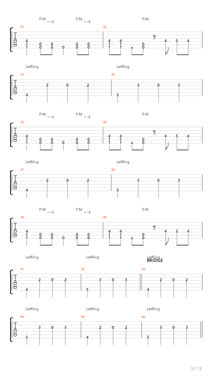 Long Way Down吉他谱