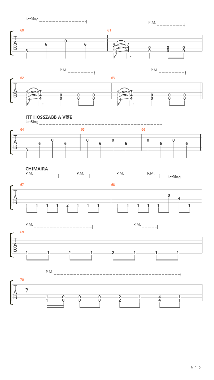 Long Way Down吉他谱