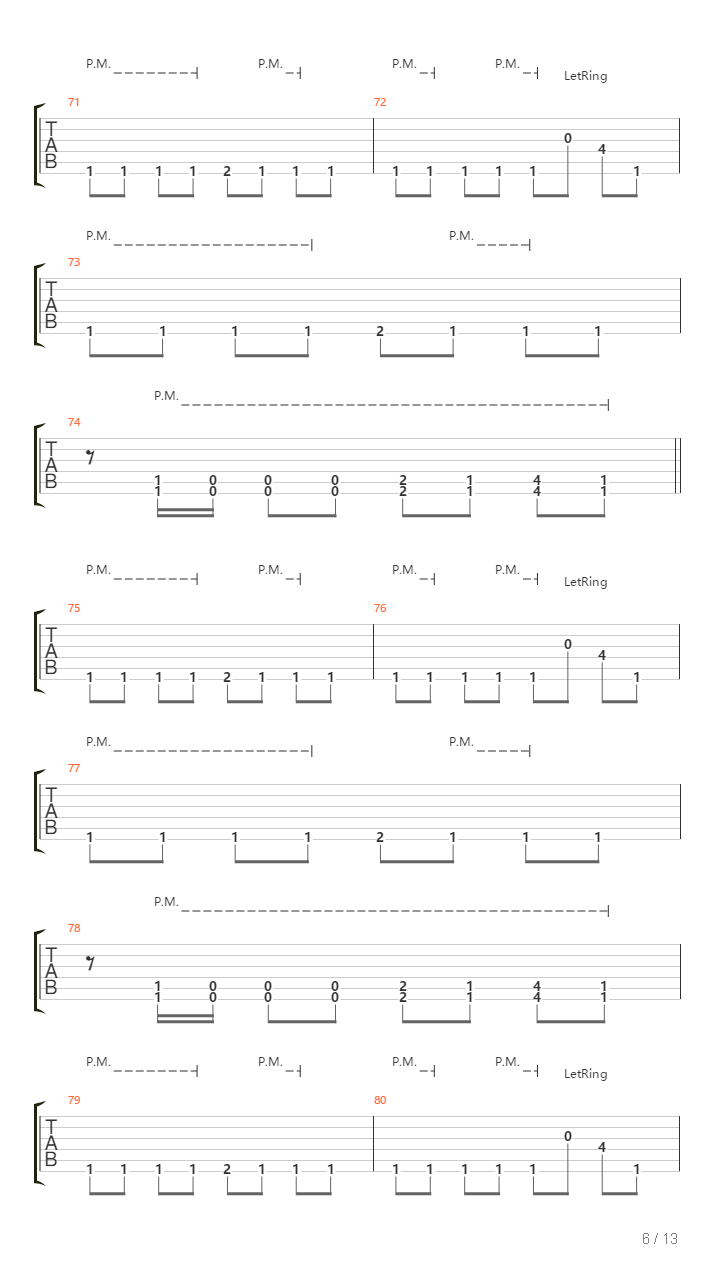 Long Way Down吉他谱