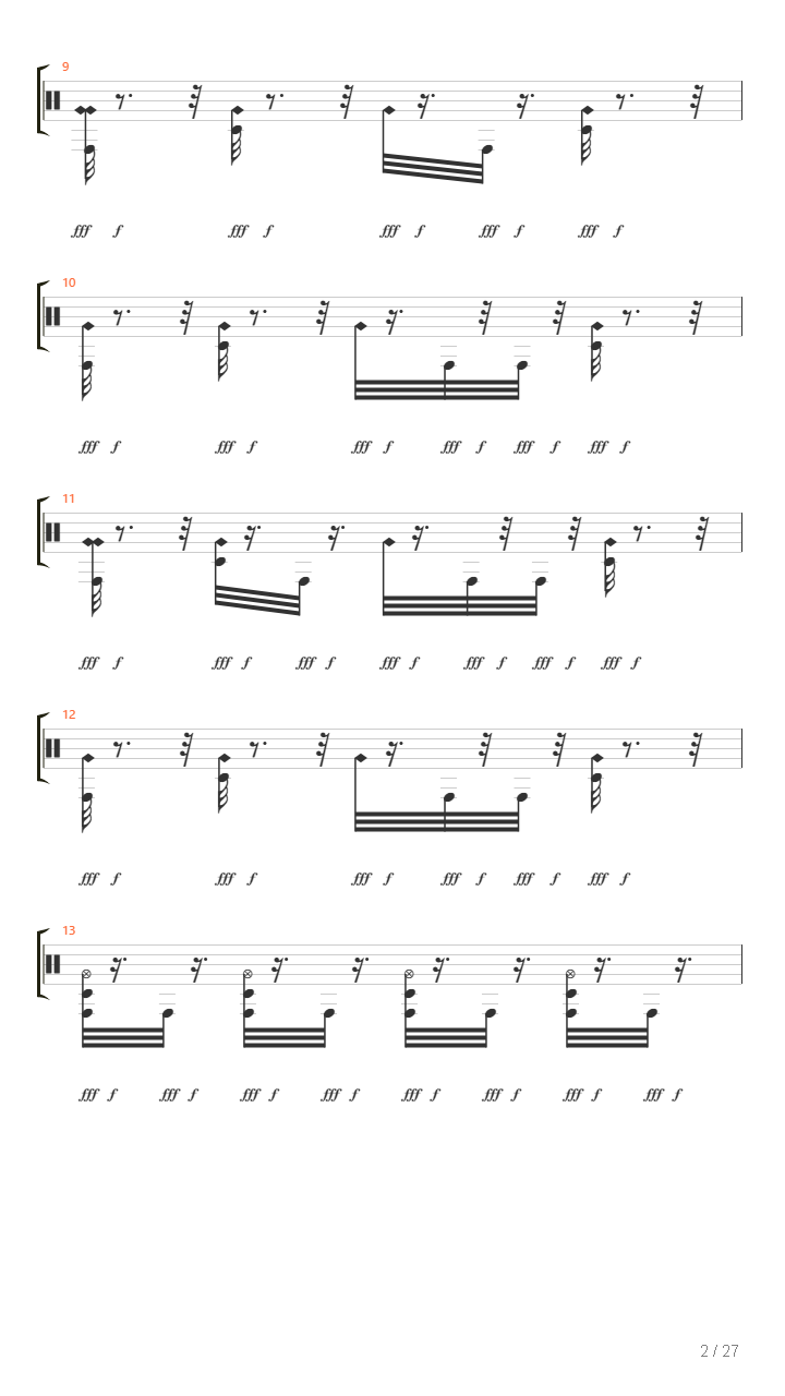 Song 2吉他谱