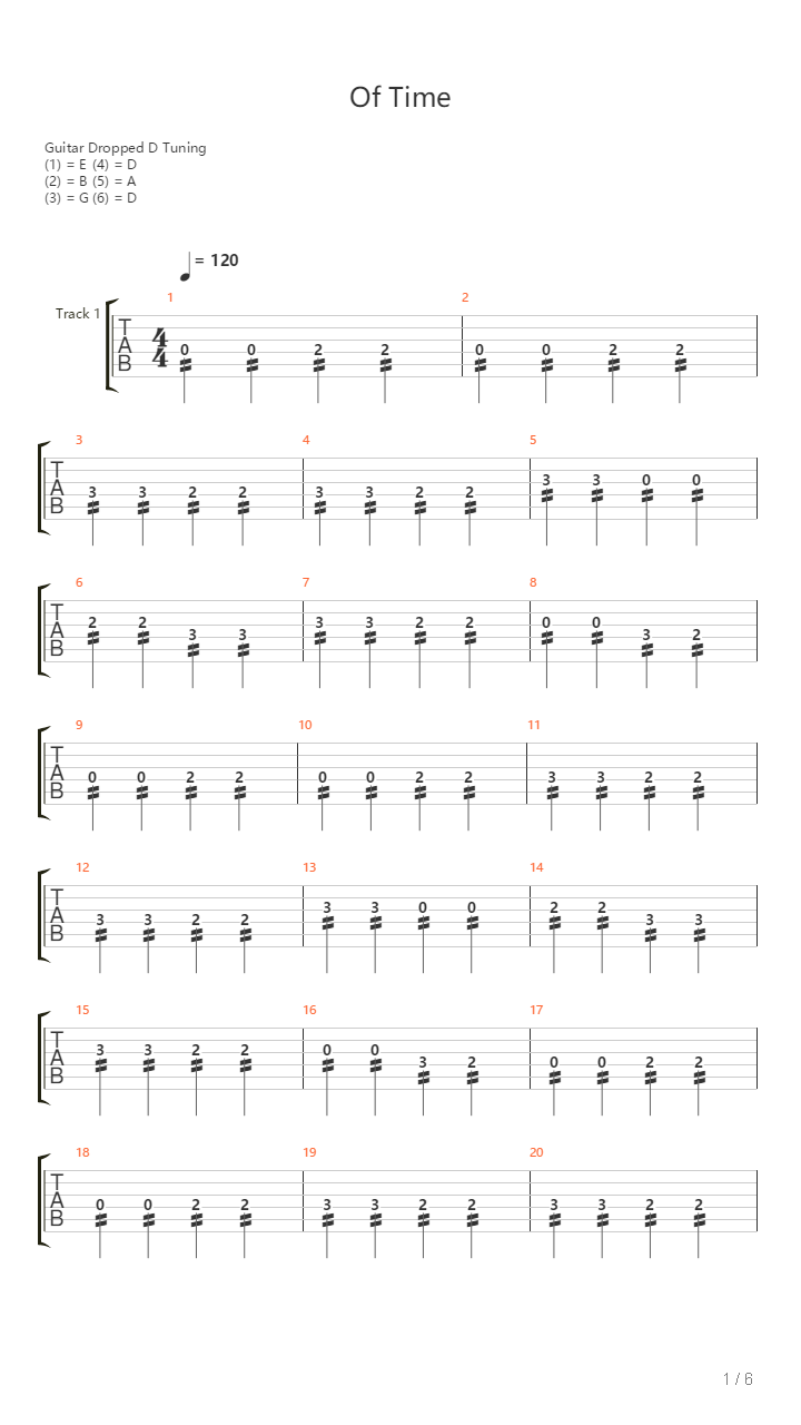 The End吉他谱