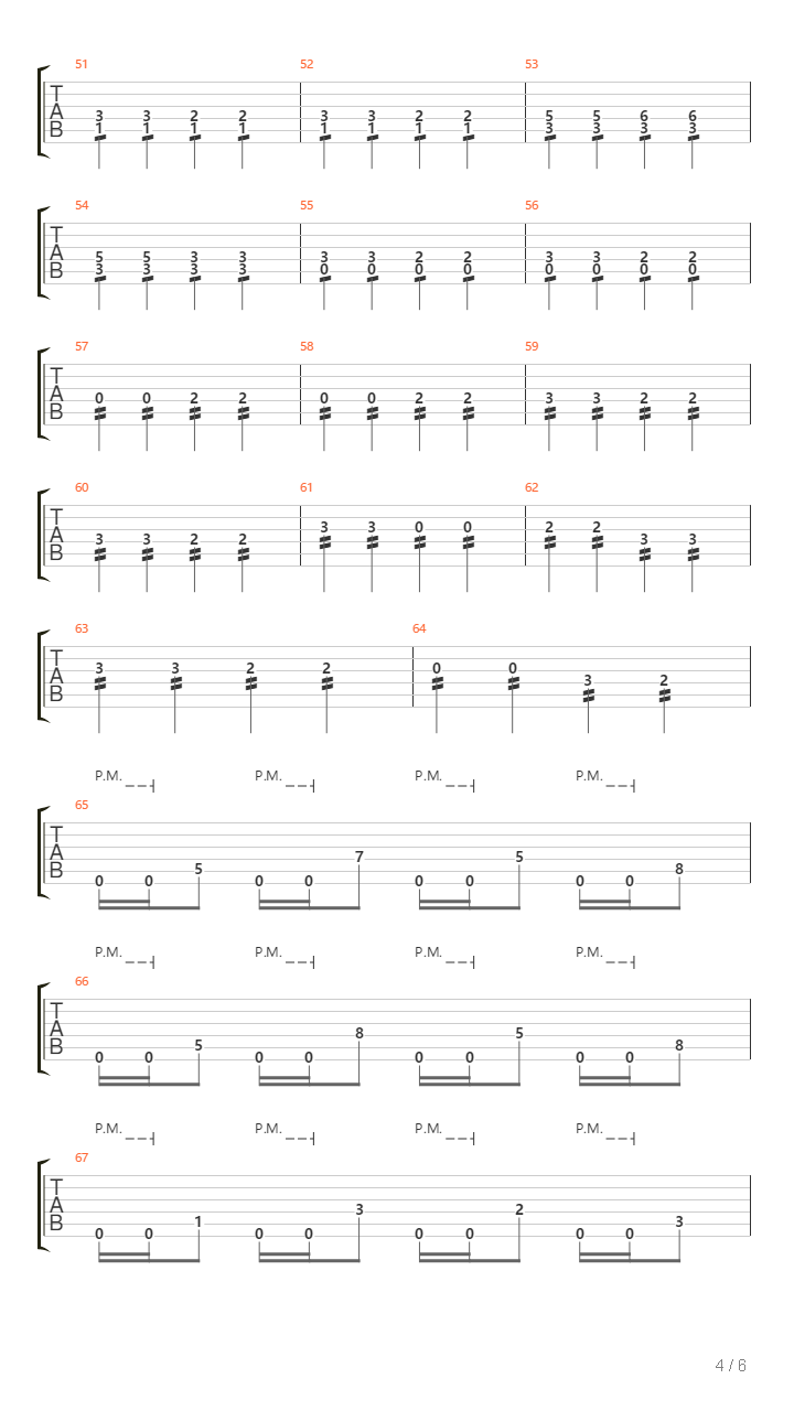 The End吉他谱