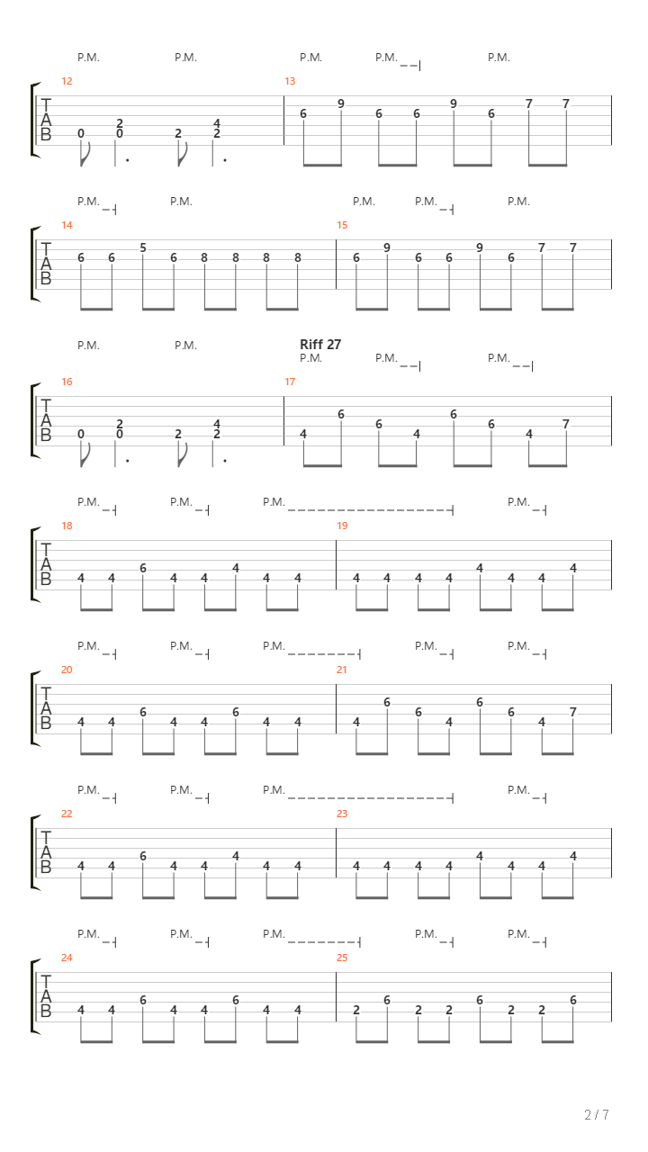 EV吉他谱