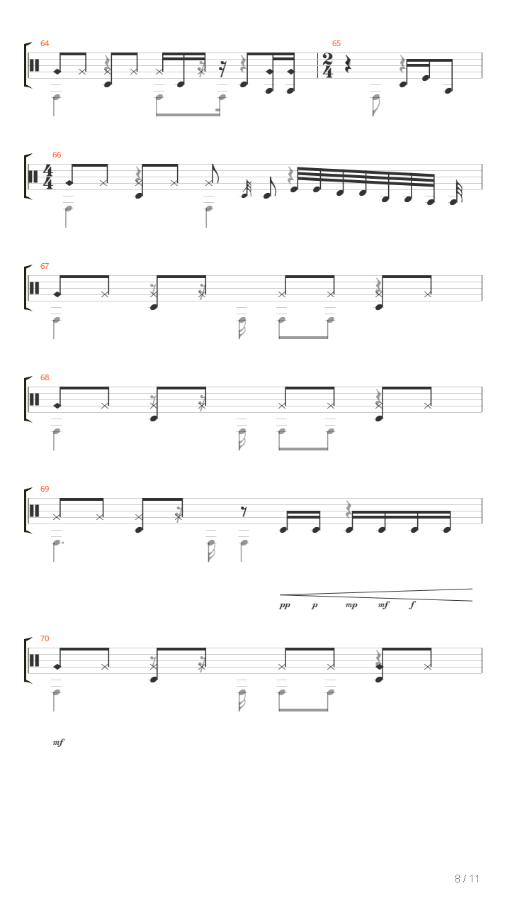 Through the rain吉他谱