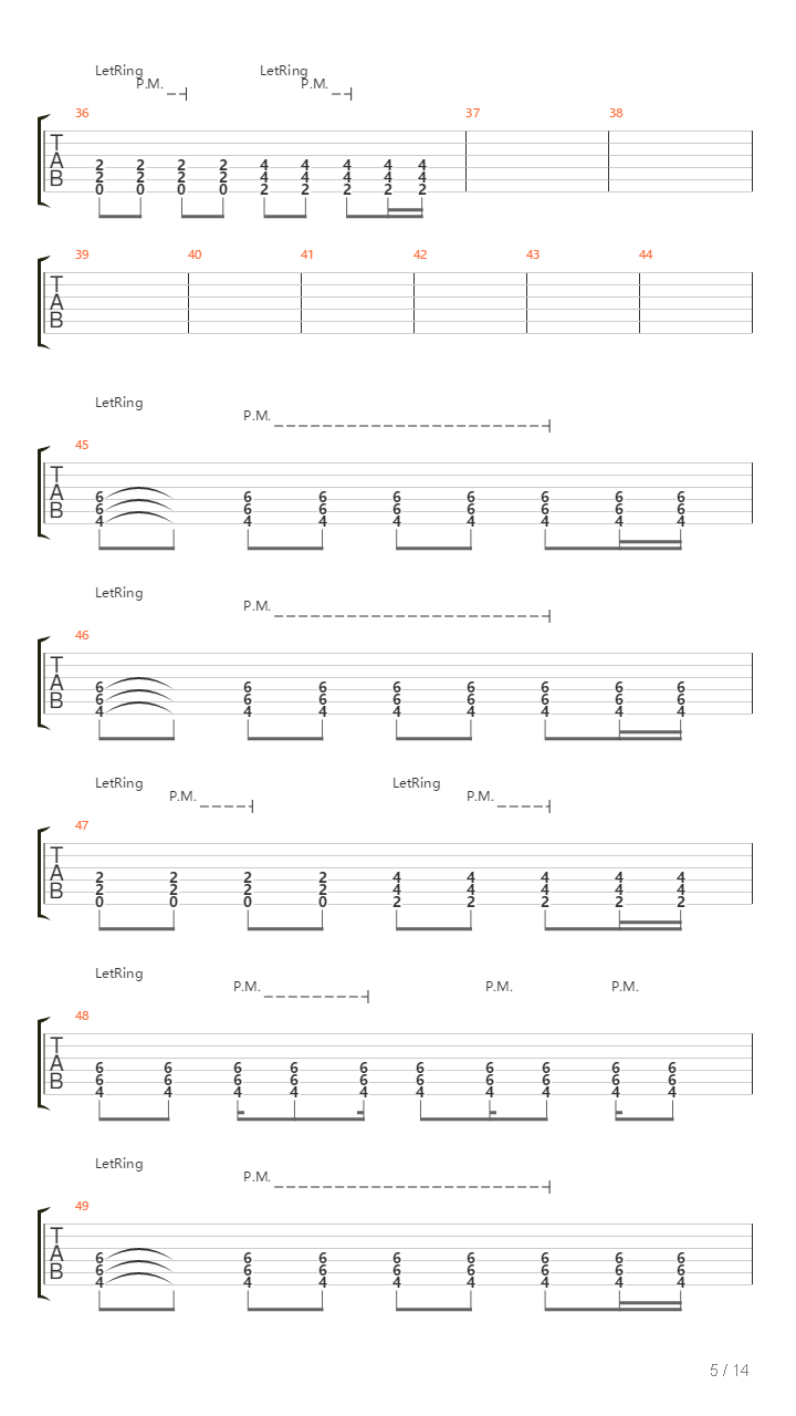 Kreuzigung（完美版总谱）吉他谱