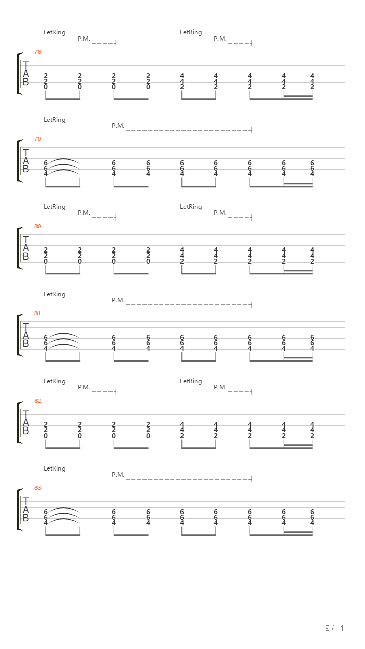 Kreuzigung（完美版总谱）吉他谱