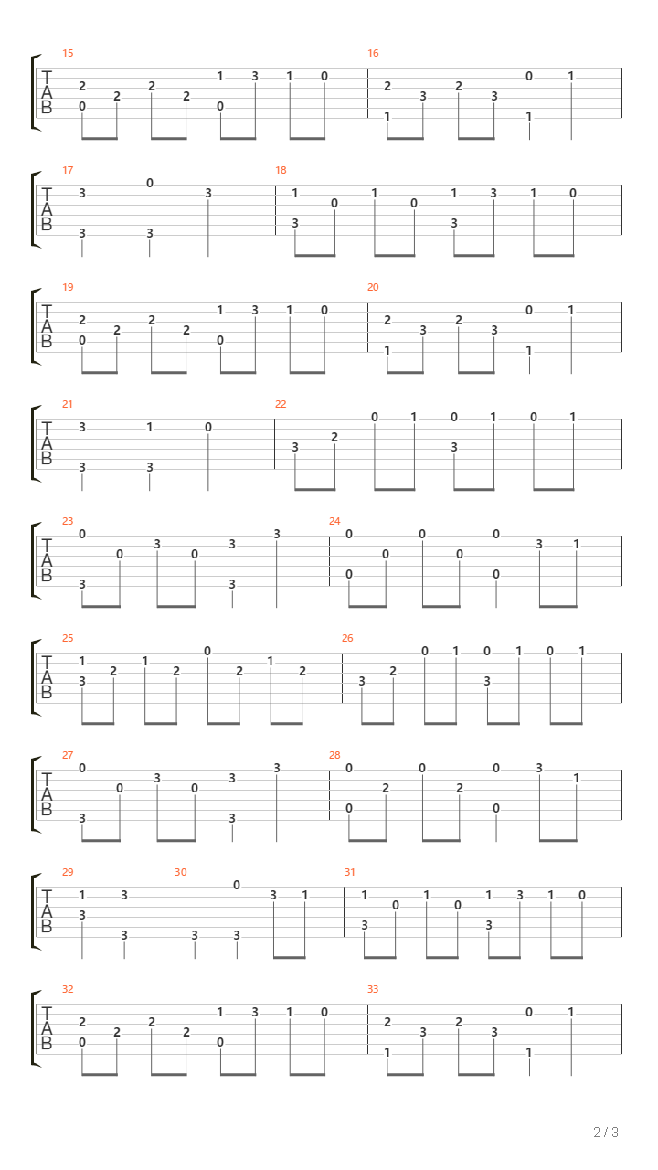 喜欢你吉他谱