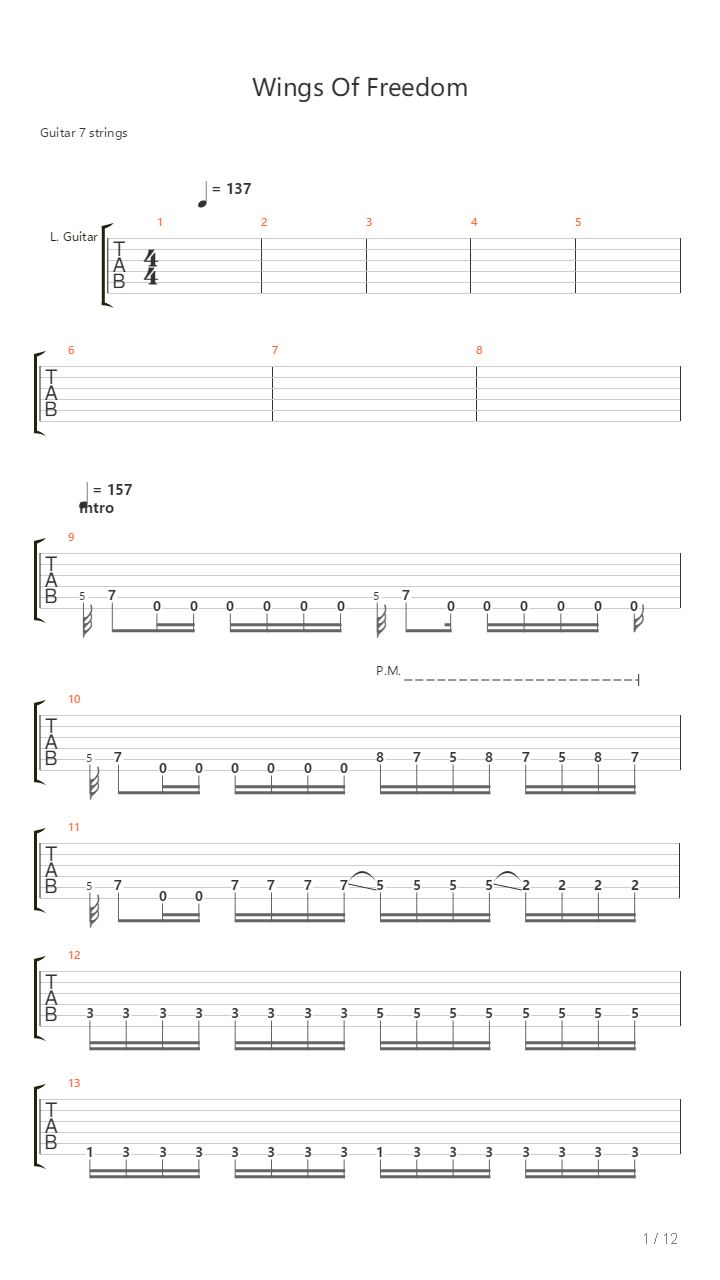 Wings Of Freedom吉他谱