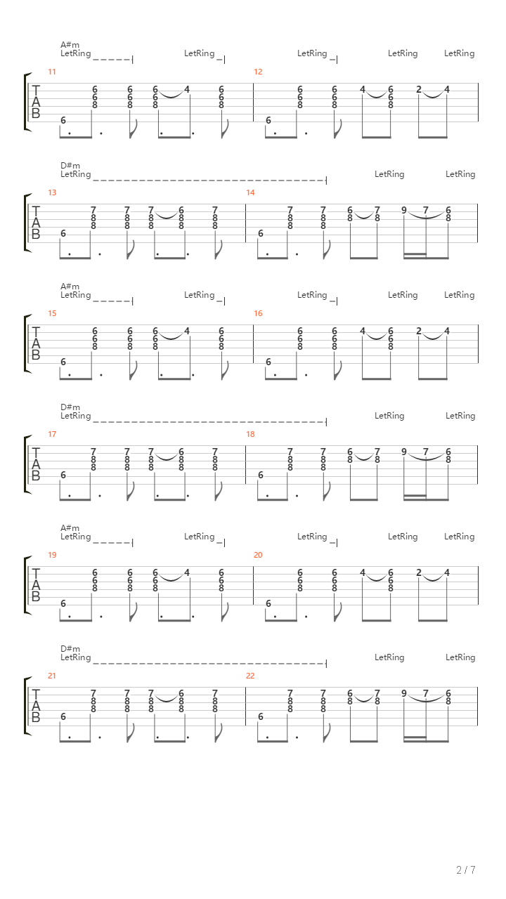 死城（乐队总谱)吉他谱