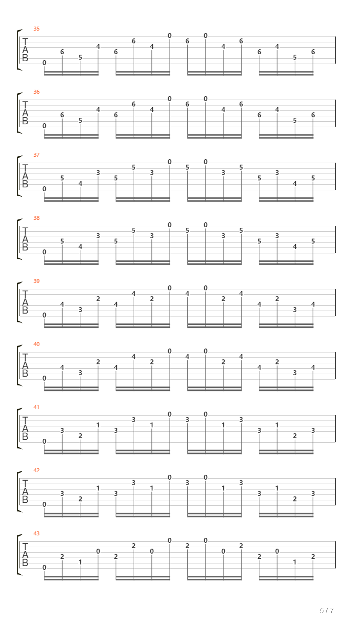 维拉罗伯斯练习曲1号 教学版吉他谱