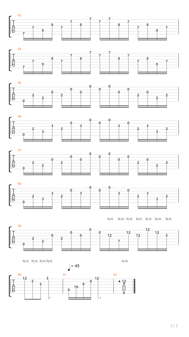 维拉罗伯斯练习曲1号 教学版吉他谱