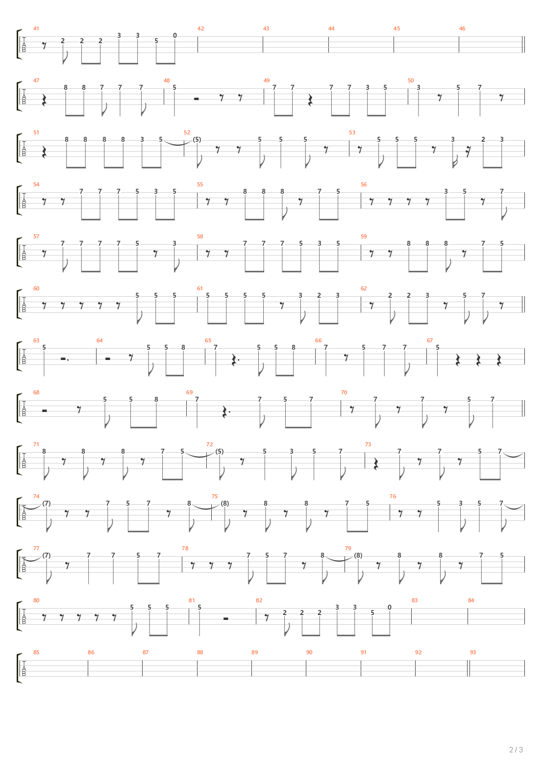 Razzmatazz吉他谱