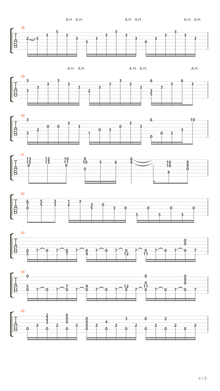 月光 Claire De Lune （高难度版）吉他谱