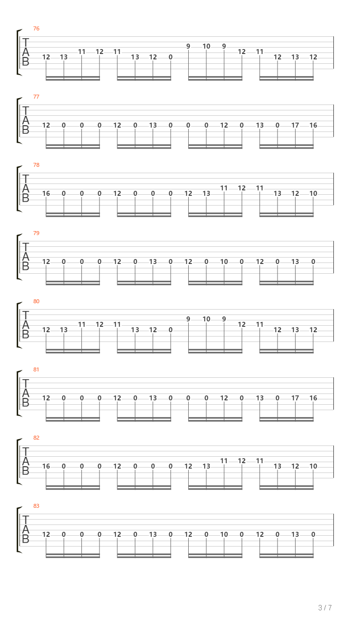 Traces吉他谱