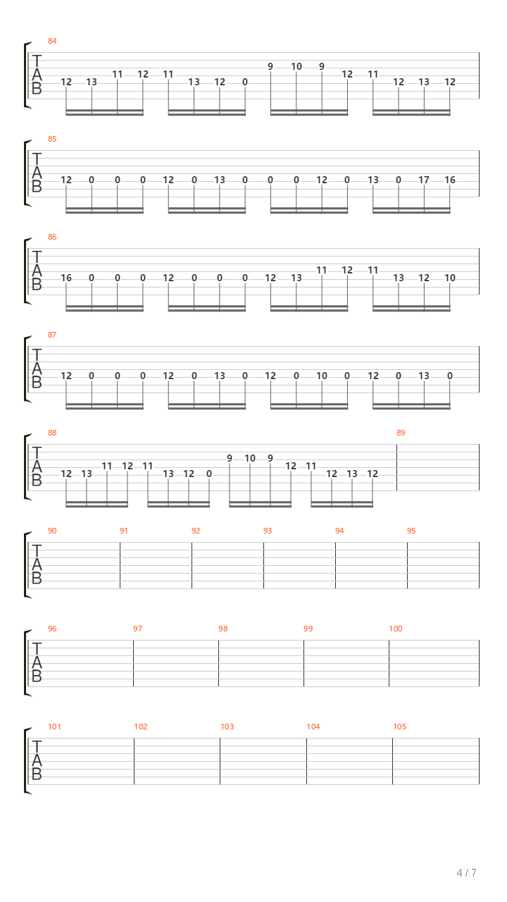 Traces吉他谱