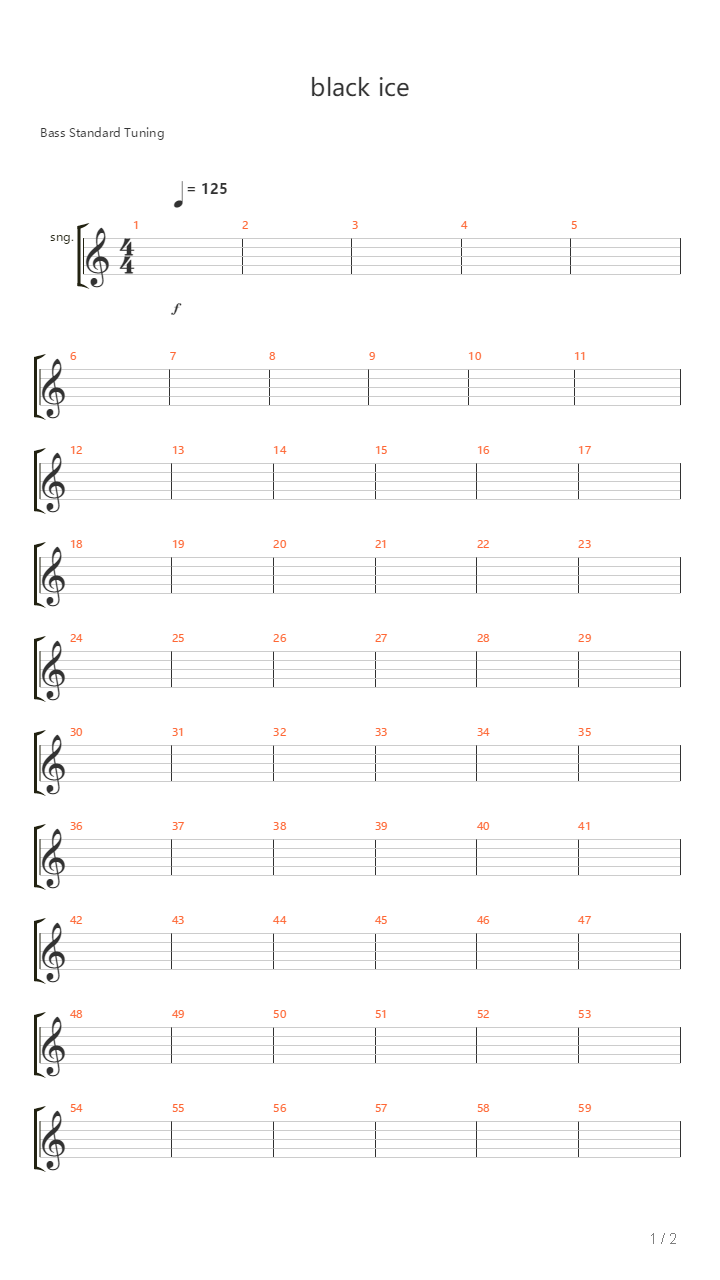 Black ice吉他谱