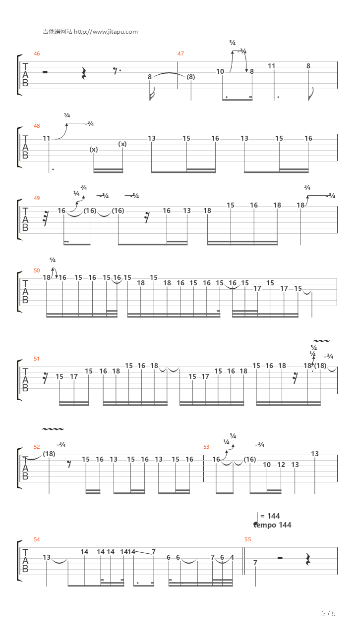 Bohemian Rhapsody()波西米亚狂想曲)吉他谱