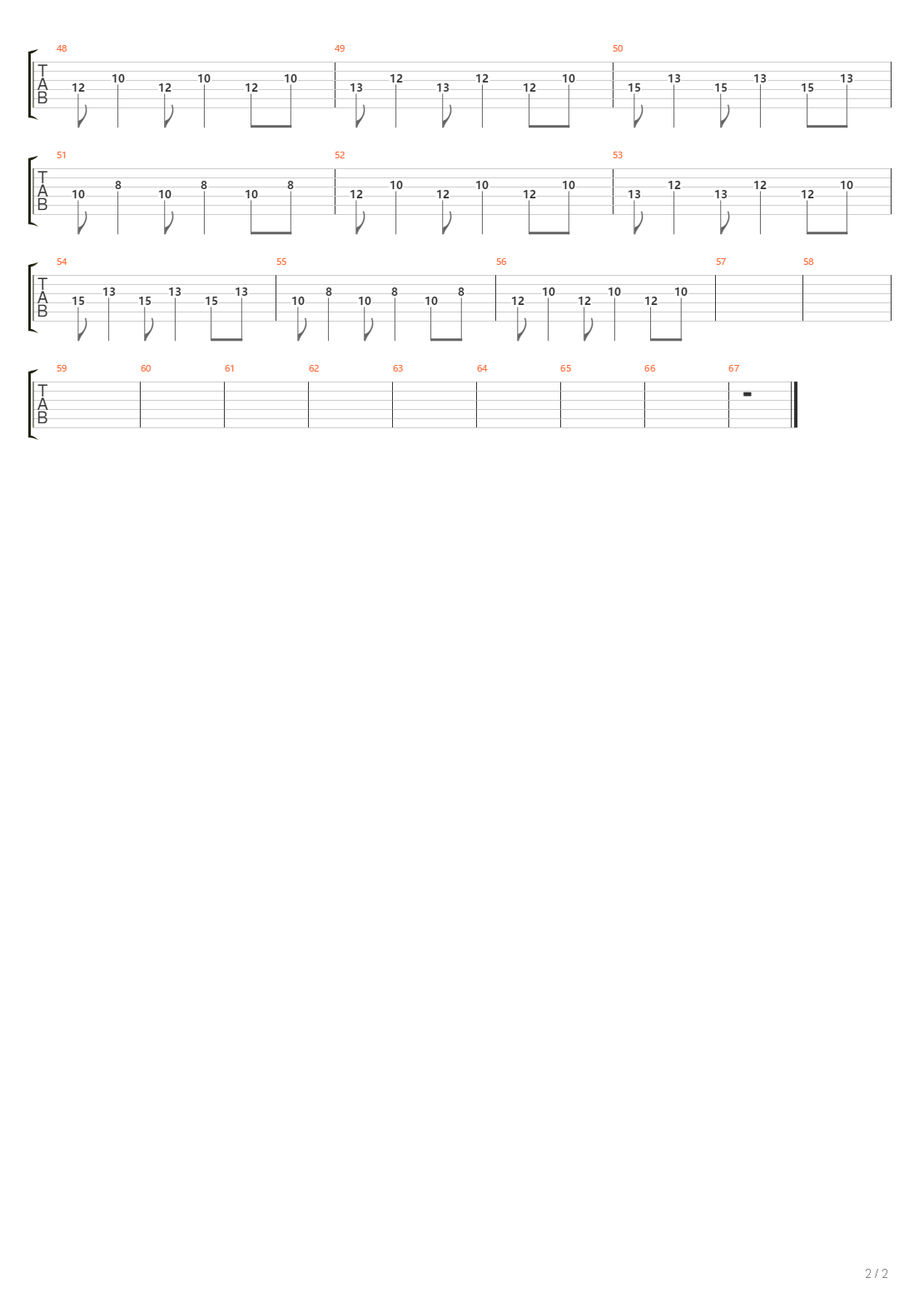 Hidden Path 总谱吉他谱