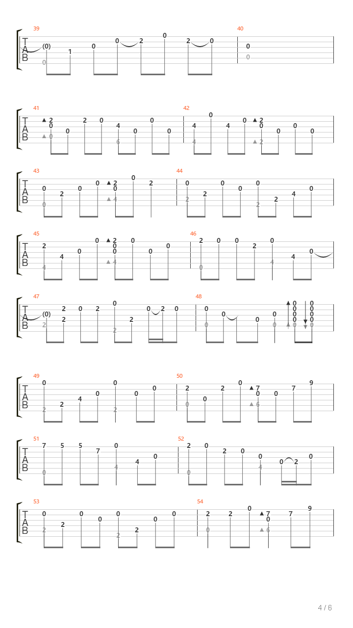 菊花台（指弹3级）吉他谱