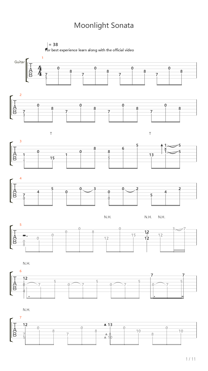 Moonlight Sonata - Marcin吉他谱