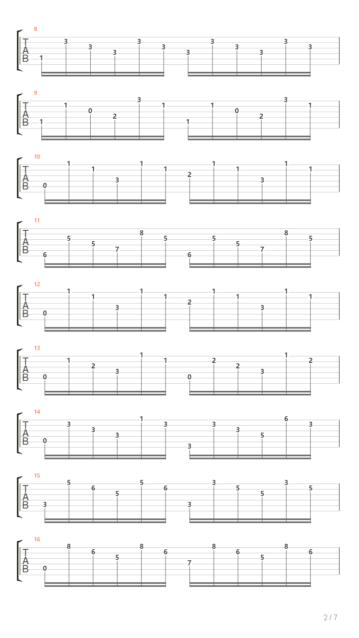 12 Etude Op.29 No.1吉他谱