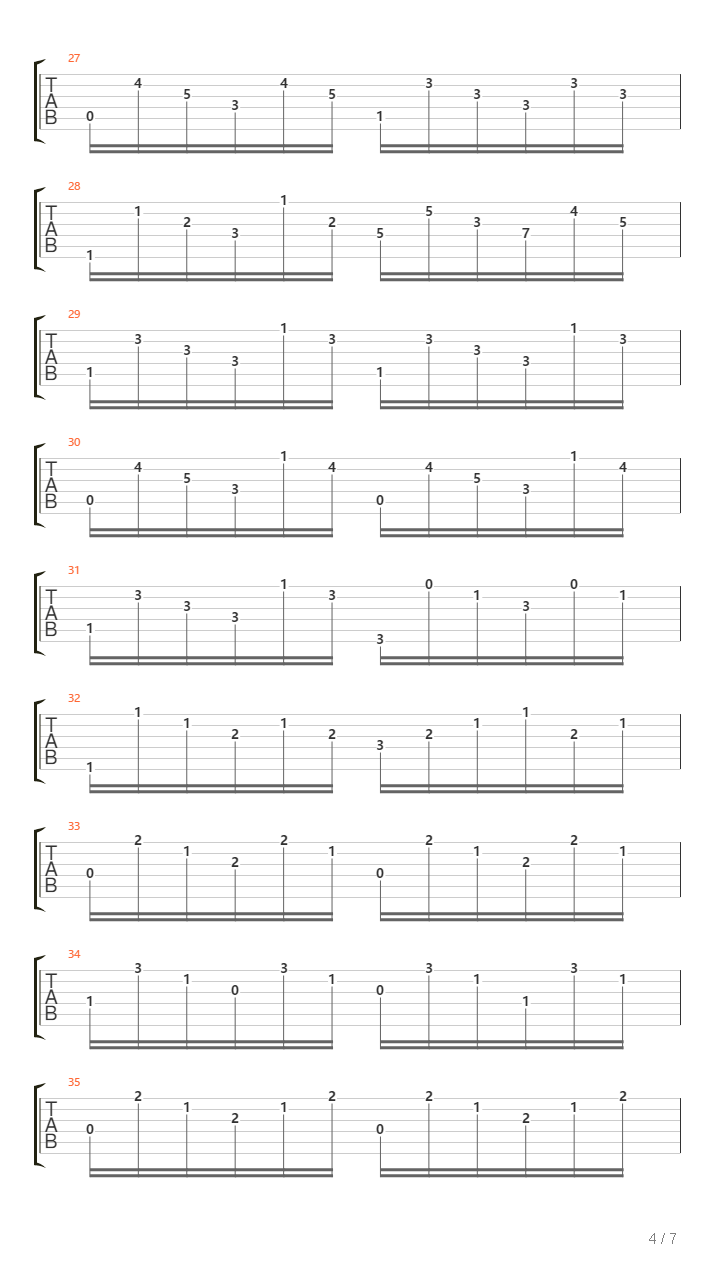 12 Etude Op.29 No.1吉他谱