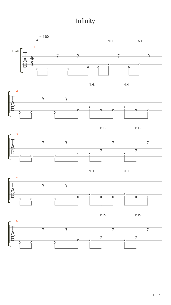 Infinity吉他谱