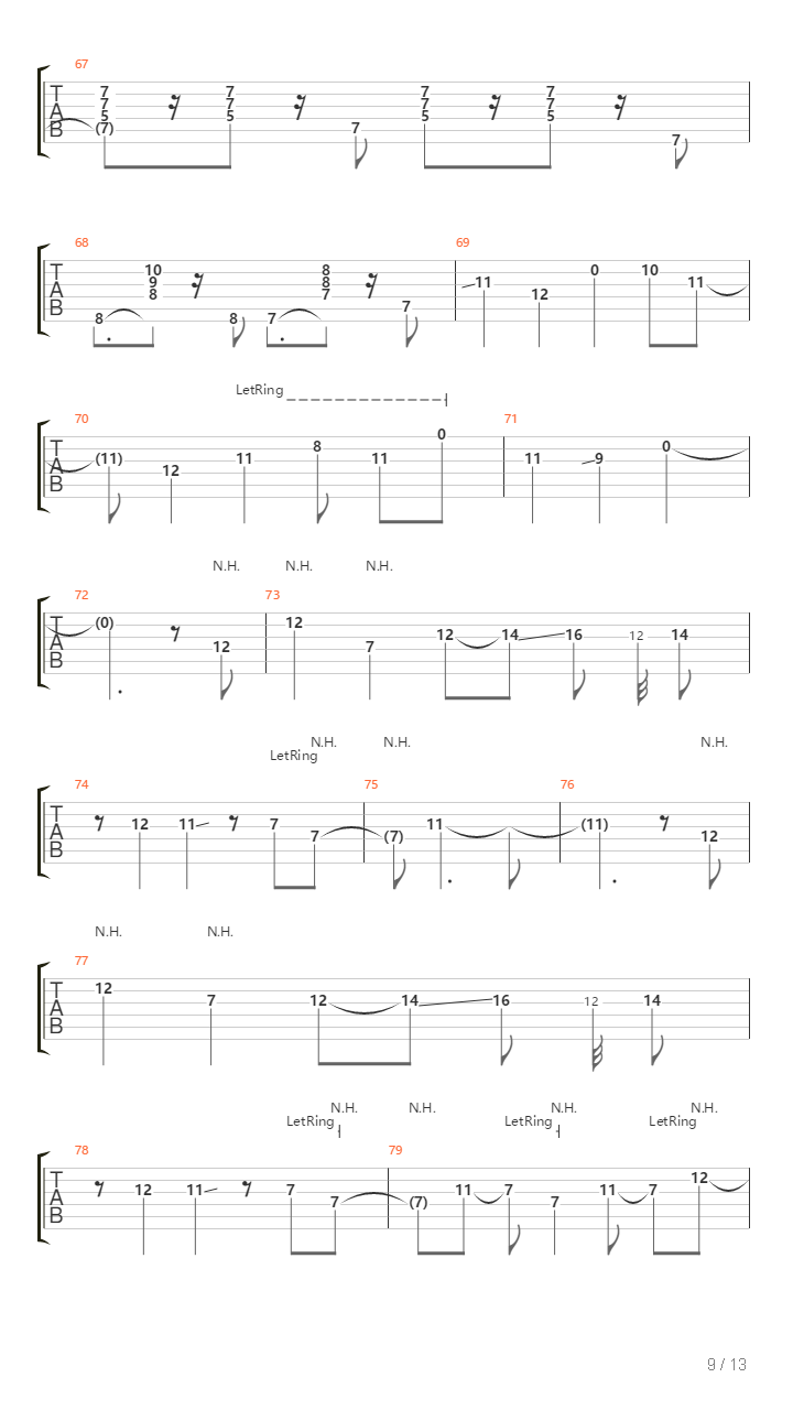 Playing God（总谱）吉他谱