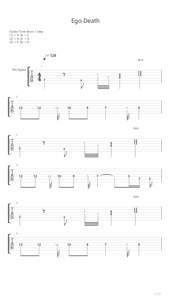 Ego Death吉他谱