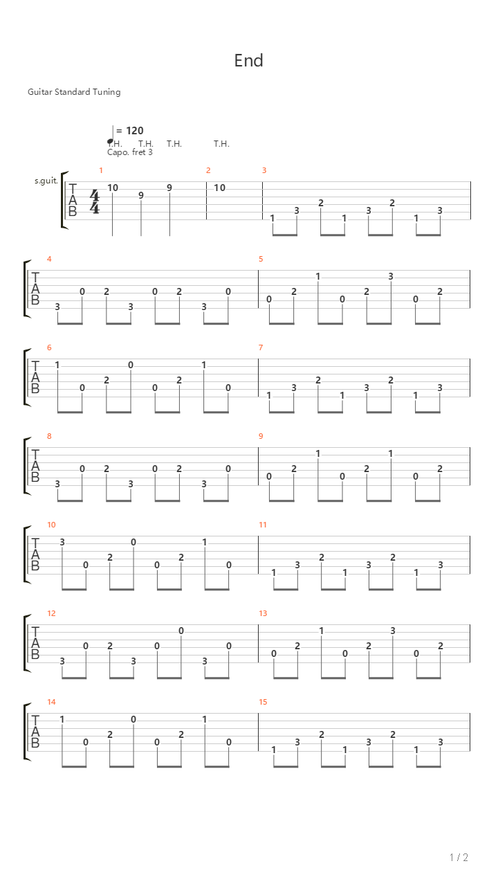 End(Interlude)吉他谱