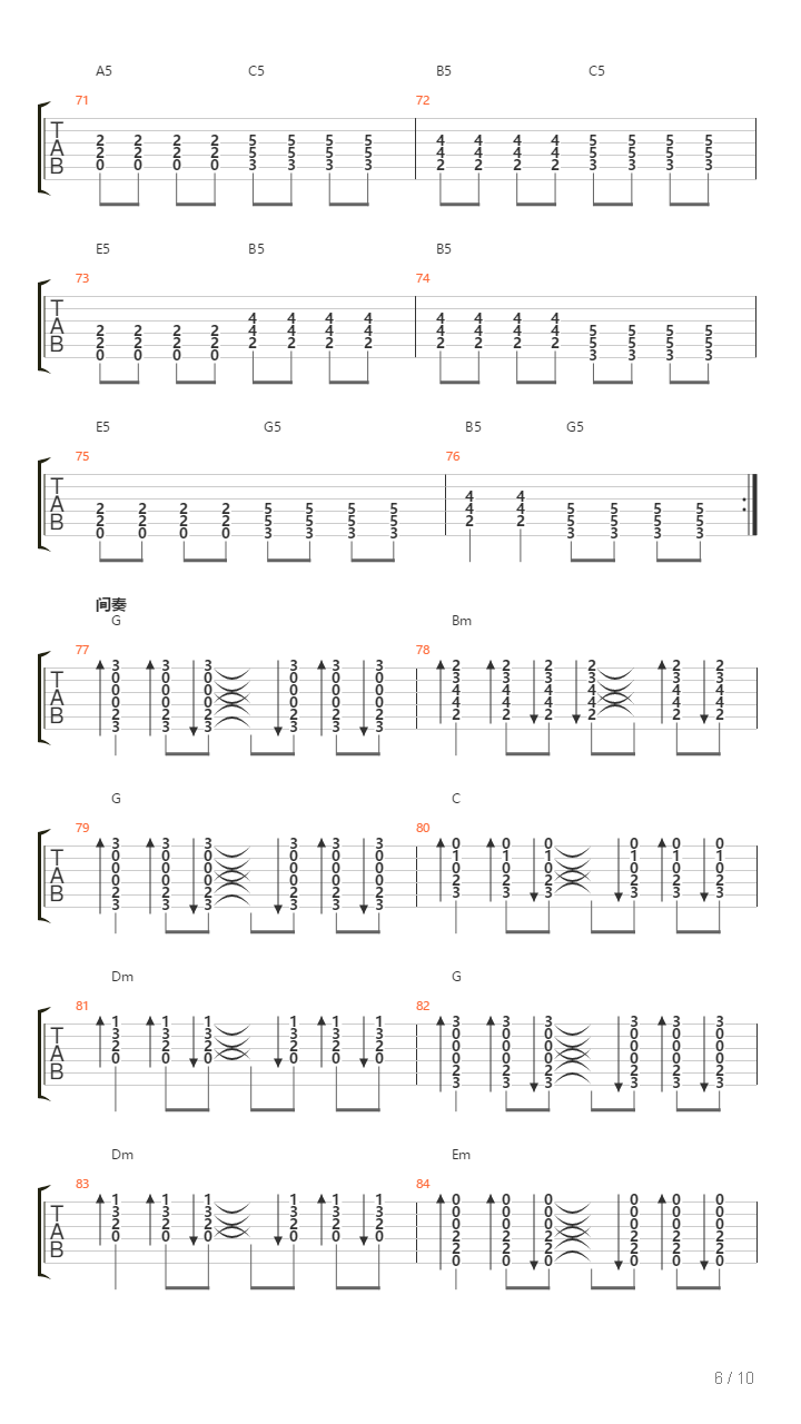 It's Life（民谣版G调）吉他谱