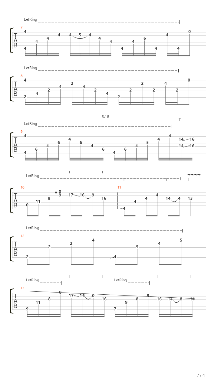 Arpeggio吉他谱