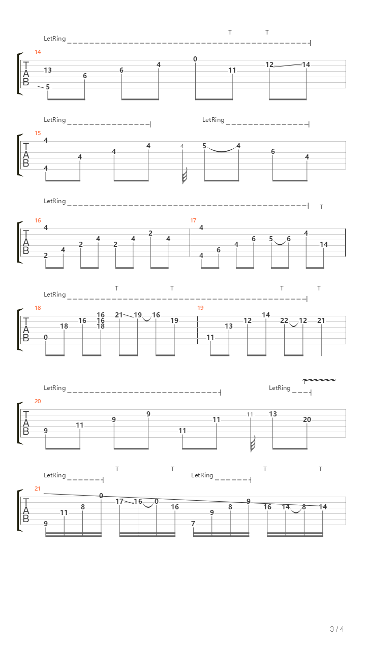 Arpeggio吉他谱