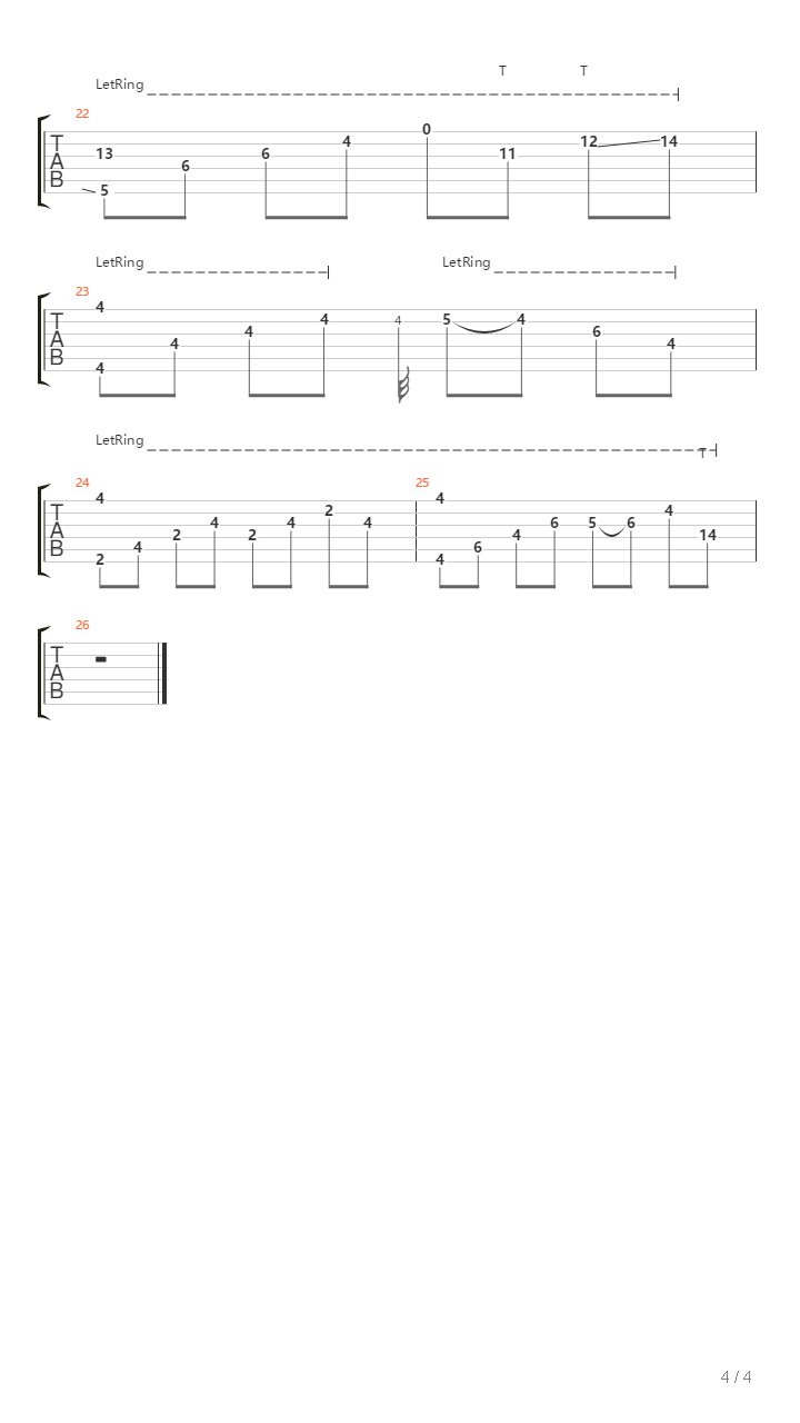 Arpeggio吉他谱