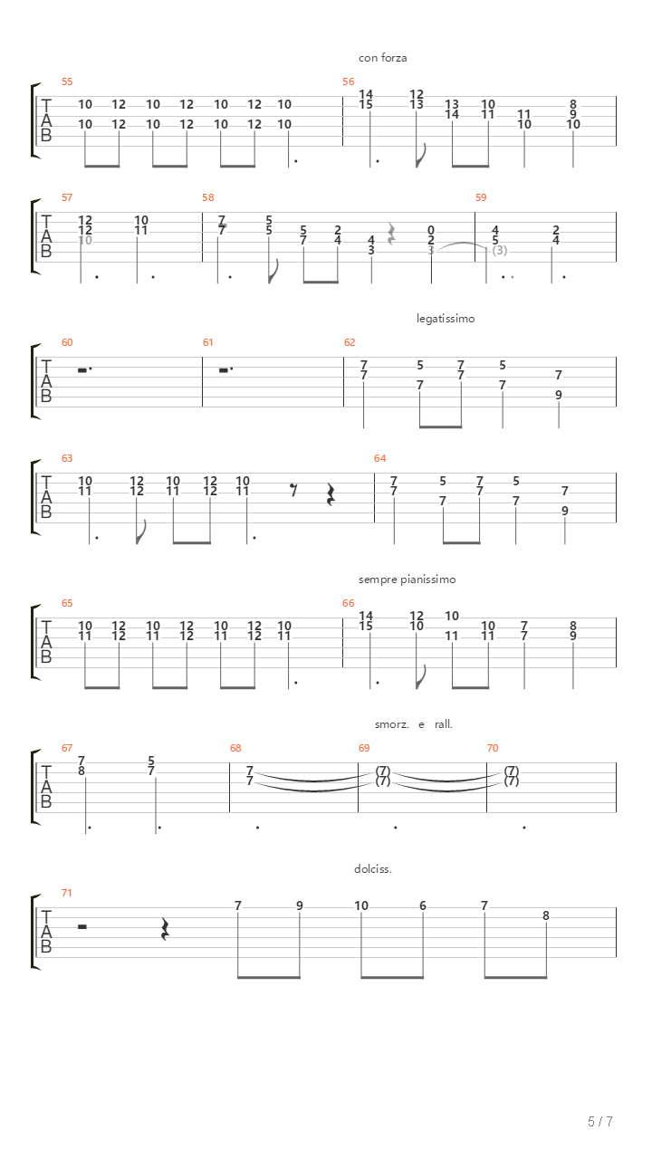 Nocturne No.1 in B♭ minor, Op.9 No.1吉他谱