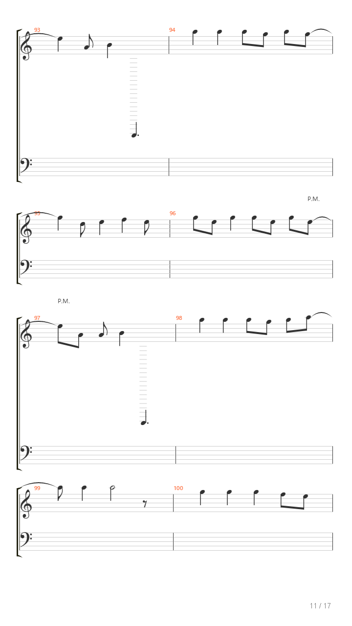 Viva la vida(C调）吉他谱