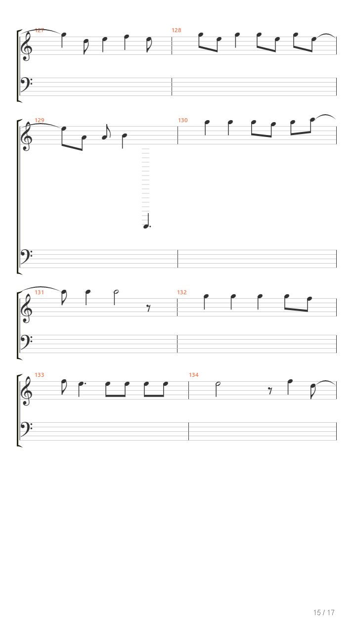 Viva la vida(C调）吉他谱