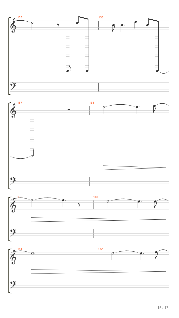 Viva la vida(C调）吉他谱