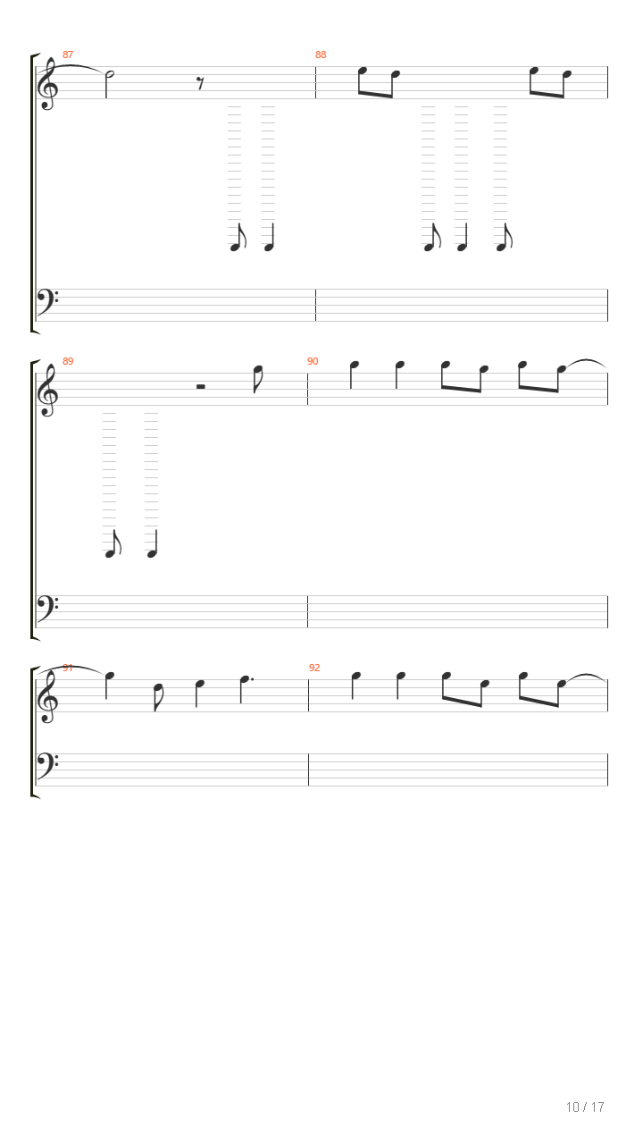 Viva la vida(C调）吉他谱