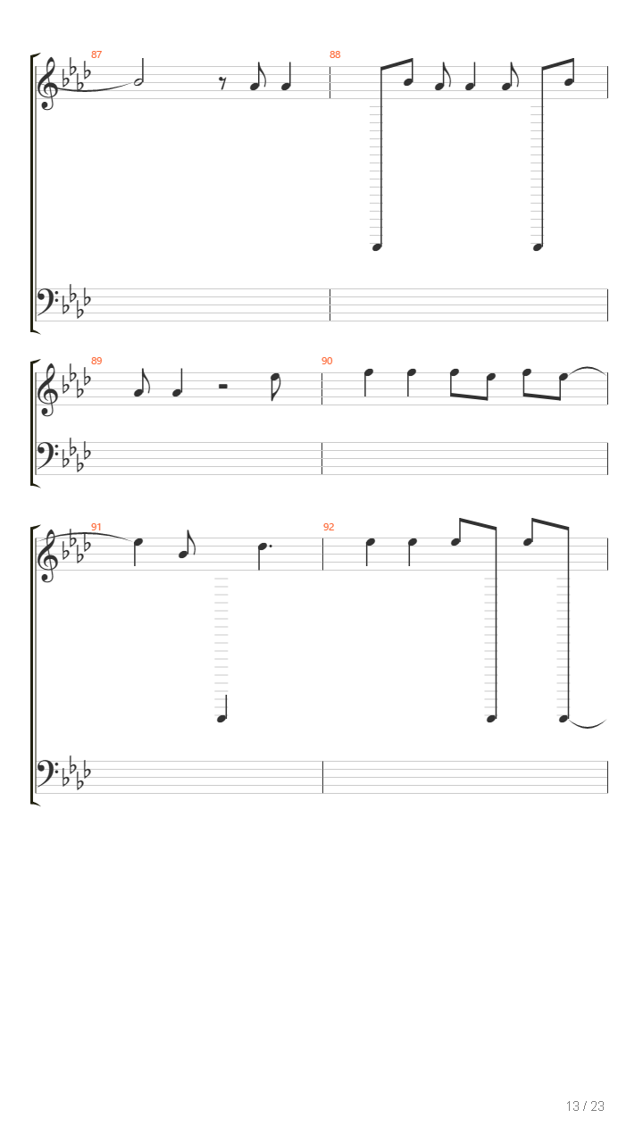 Viva la vida（bA调）吉他谱