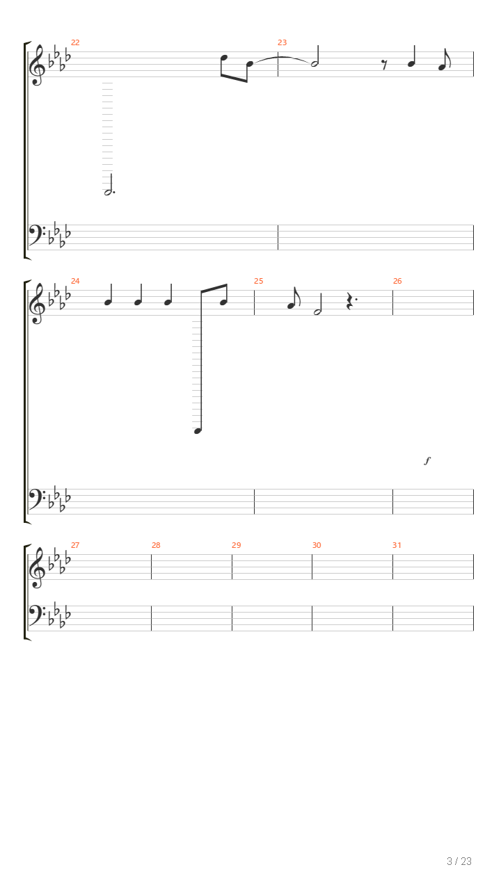 Viva la vida（bA调）吉他谱