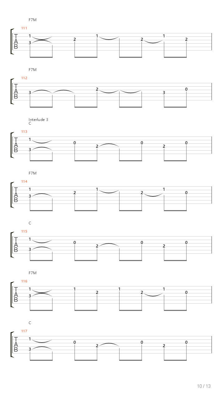 模样（吉他+钢琴双音轨）吉他谱