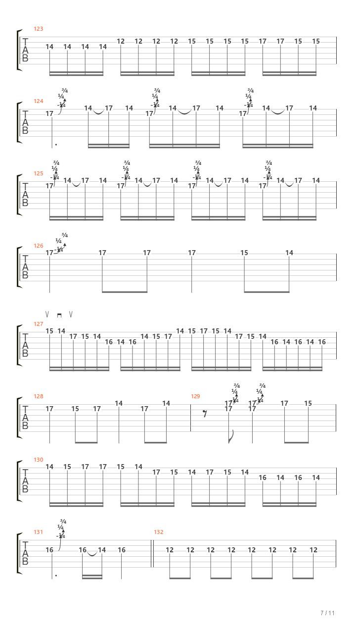 放空吉他谱
