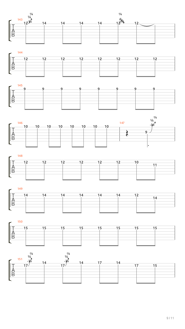放空吉他谱