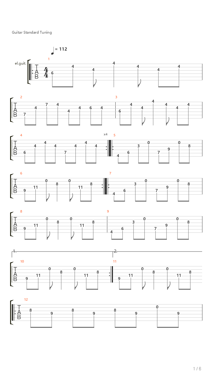 Landvetter(总谱)吉他谱