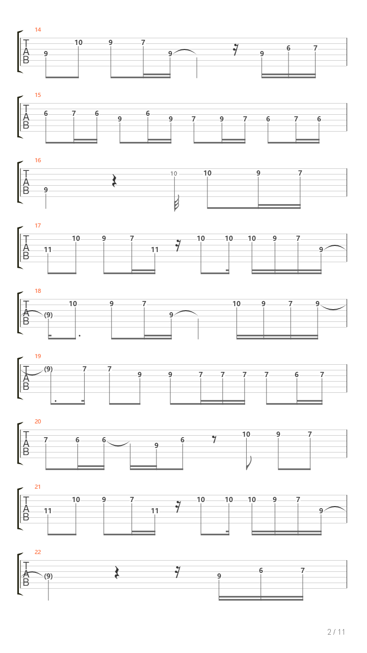 Guitar on Fire（燃烧的吉他，古典吉他，双吉他，弗拉门戈）吉他谱