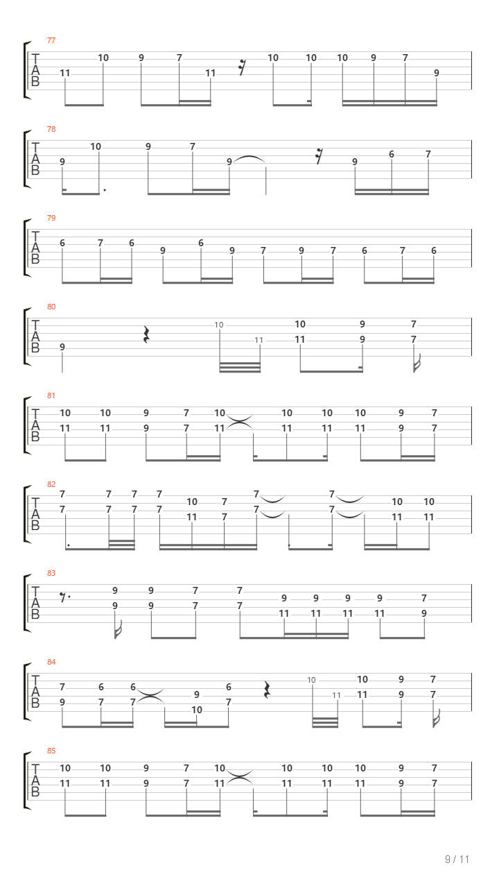 Guitar on Fire（燃烧的吉他，古典吉他，双吉他，弗拉门戈）吉他谱