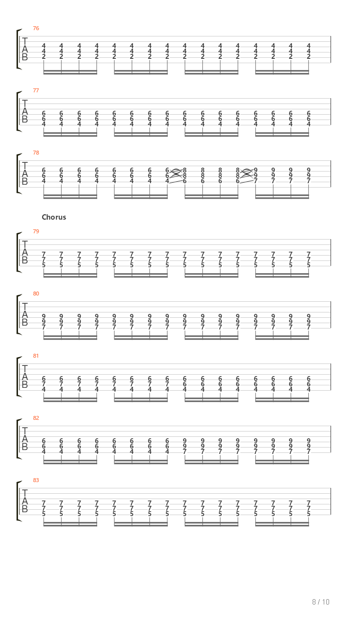 The Foundations of Decay （乐队总谱）吉他谱