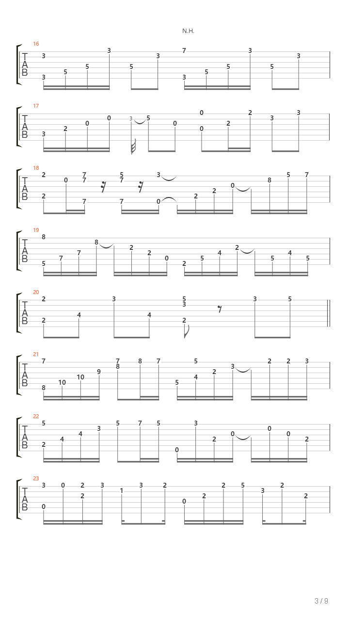 風見鶏（Kazamidori，风向仪，单吉他，指弹）吉他谱